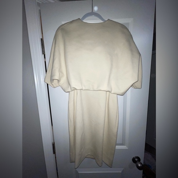 Vintage 60s union made ivory button back dress XS/S - Picture 5 of 16